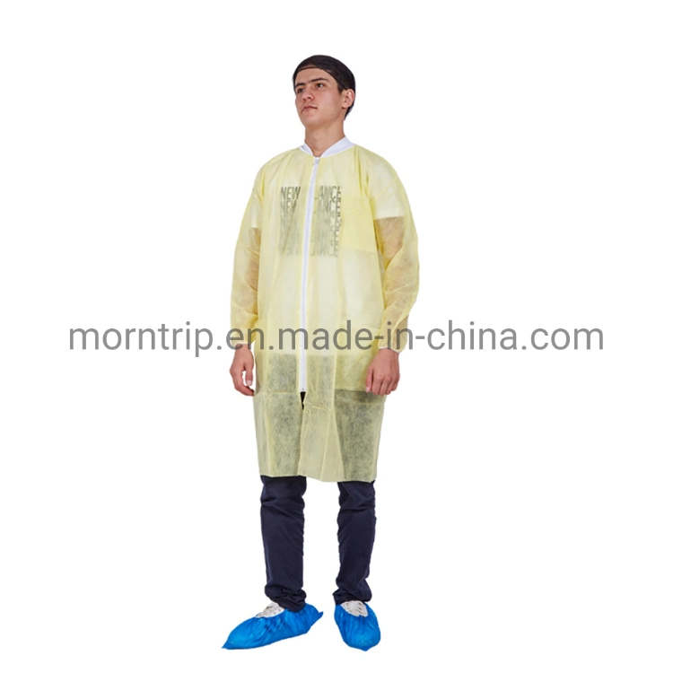 Wholesale Anti Static Breathable Lightweight Protective Disposable White Lab Coat