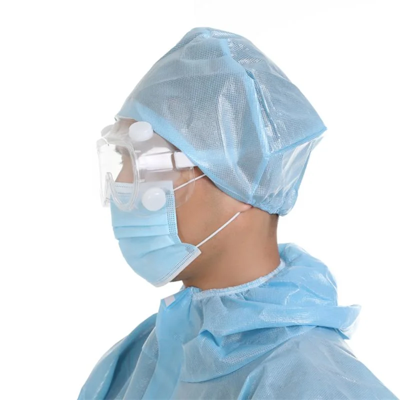 Disposable Nonwoven Doctor Cap Elastic Non Woven Surgeon Cap with Ties