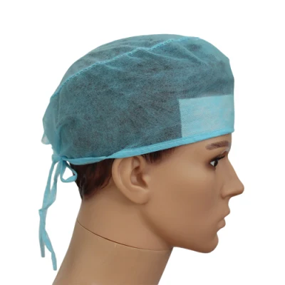 Cappucci chirurgici monouso elastici in tessuto non tessuto SMS Medical Bouffant Doctor Cap